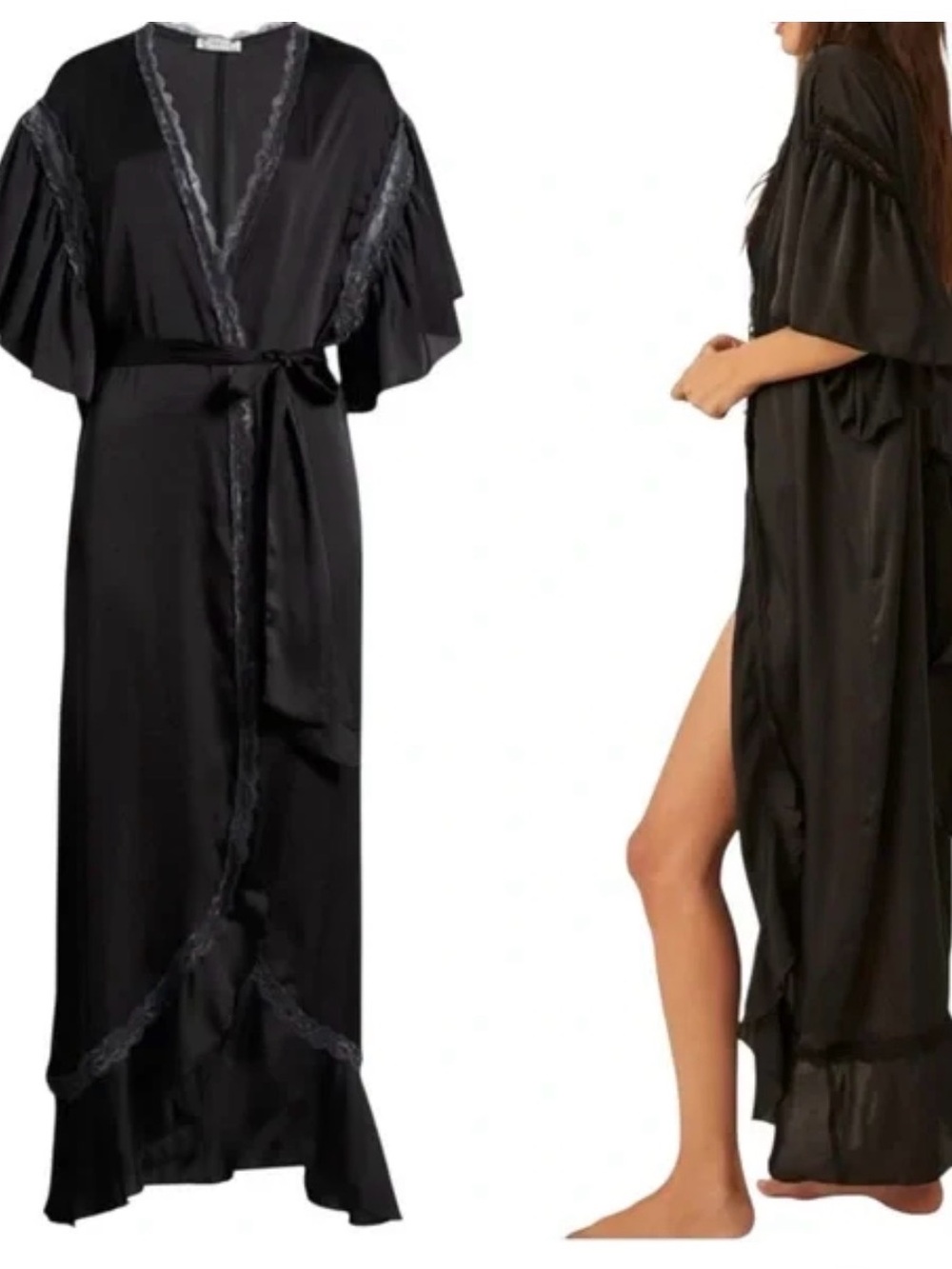 Free People Moonbeams Satin Robe